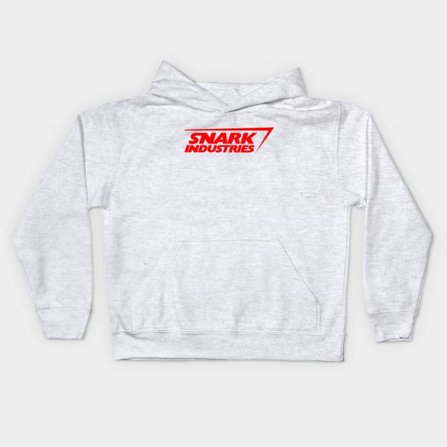 Snarky Industries red logo Kids Hoodie by Snarky Faith
